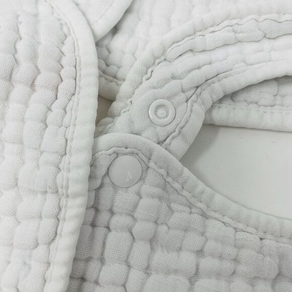 Zainpe Baby Girls 8 Piece Snap Muslin Cotton Absorbent & Soft Feeding Bibs 2493 - Picture 8 of 8